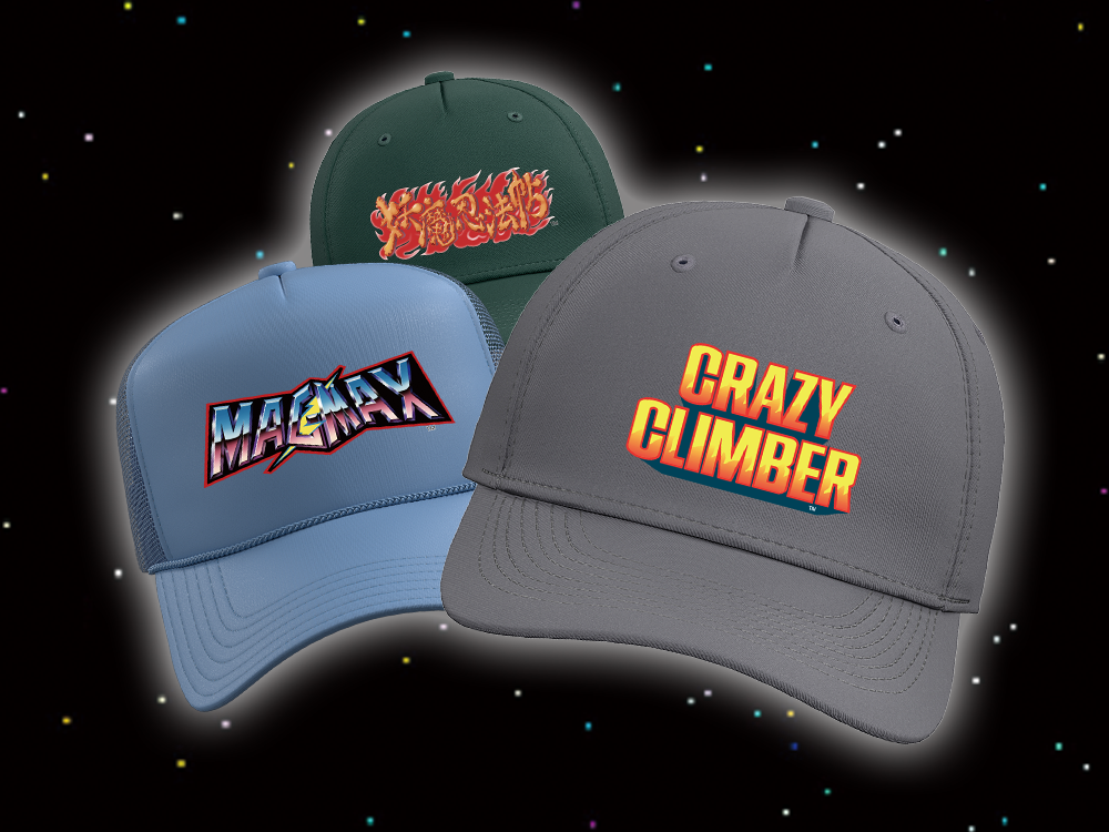 Official Arcade Archives Merchandise: Hats Now Available for “CRAZY CLIMBER” “MAGMAX” and “NINJA EMAKI”!