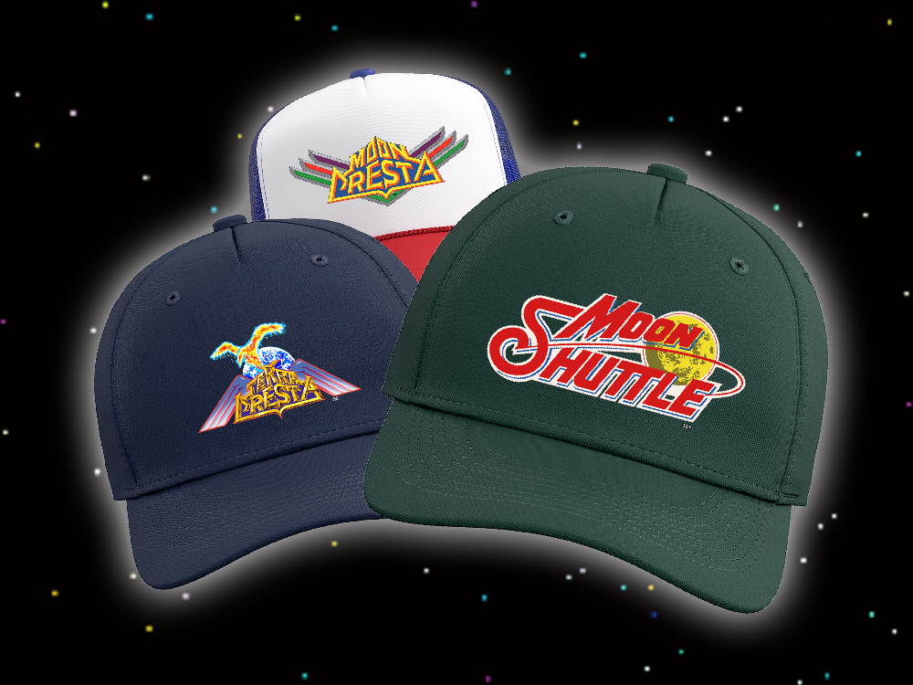 Official Arcade Archives Merchandise: Hats Now Available for “TERRA CRESTA” “MOON CRESTA” and “MOON SHUTTLE”!