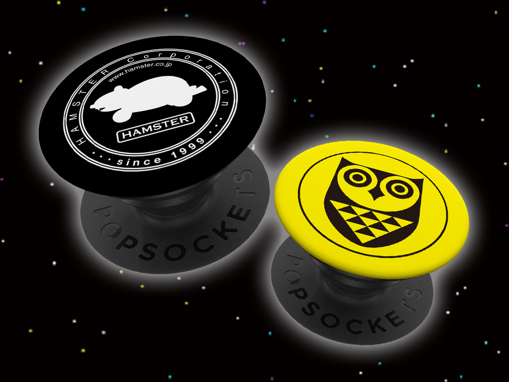 Official Arcade Archives Merchandise: PopSockets Now Available featuring the “HAMSTER” and “Nichibutsu” logos!
